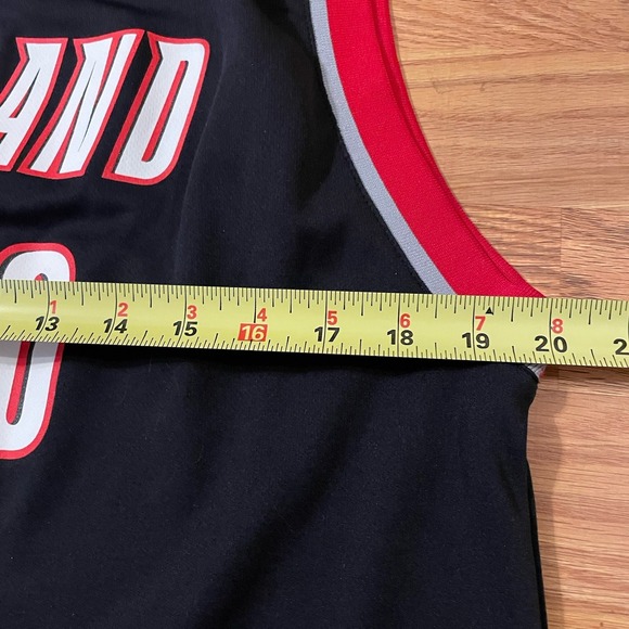Adidas Trail Blazers Jersey Men XL Black NBA Swingman Damian Lillard #0 Rip City - Picture 7 of 9